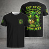 THE DEVIL WHISPERED TO ME BRING BEER SKULL PATRICK'S DAY ALL OVER PRINT