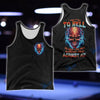 I CAN'T GO TO HELL THUNDER SKULL ALL OVER PRINT