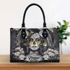 DANGEROUS SKULL LADY LEATHER HANDBAG
