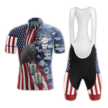 BigCrowns | US Air Force Veteran Flag Cycling Kit