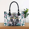 B WOMEN ROSES LEATHER HANDBAG
