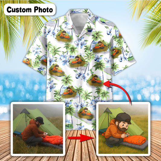 Custom Photo Convert Your Image Into Cute Version Hawaiian Shirts
