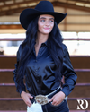 BLACK SATIN PERFORMANCE RODEO SHIRT