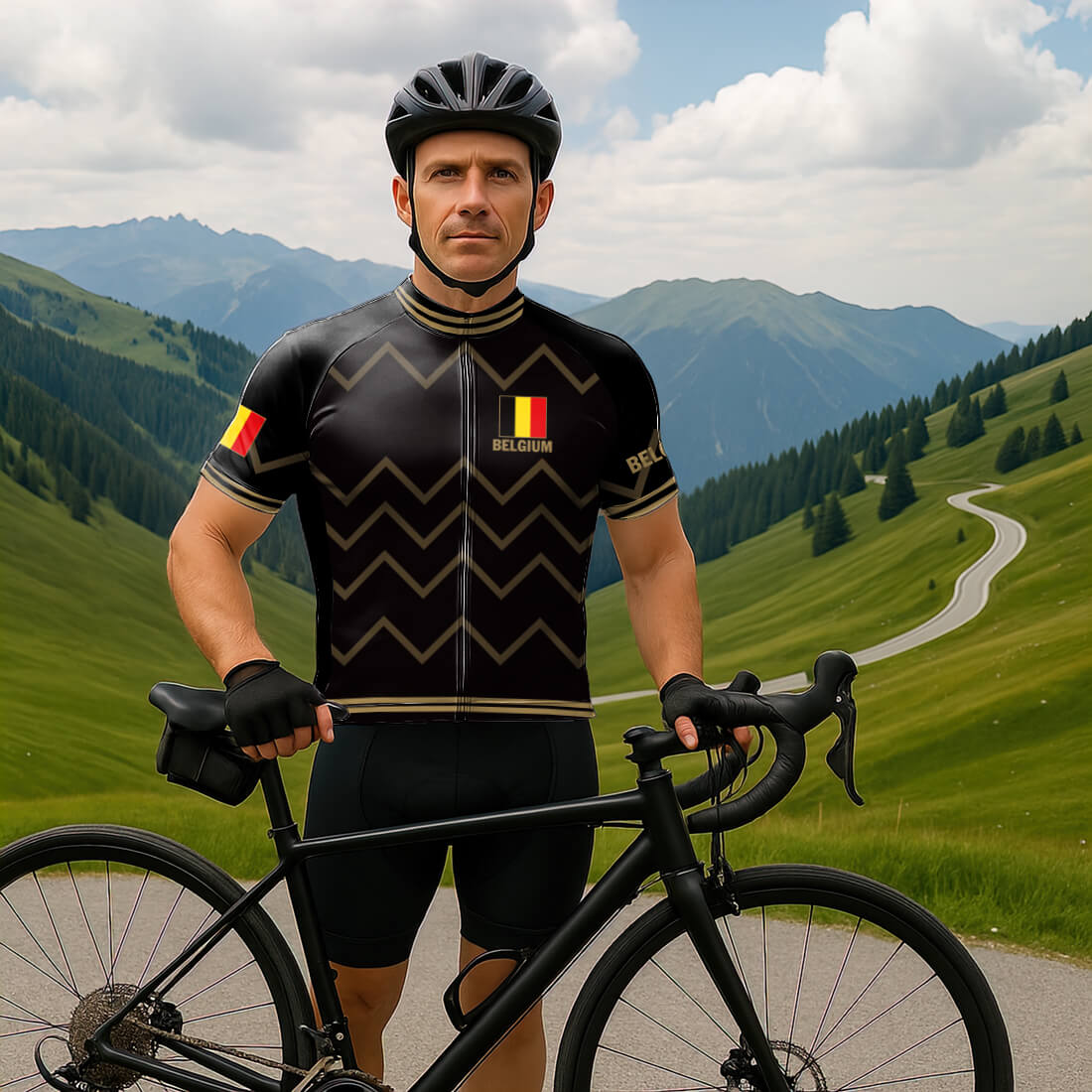 Belgium Cycling Jersey for Men
