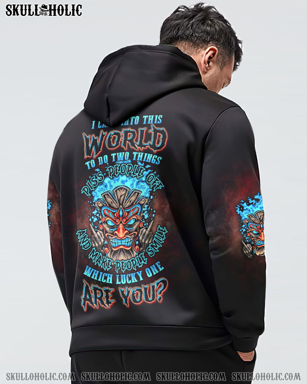WHICH LUCKY ONE ARE YOU SKULL TIKI ALL OVER PRINT - YHLN3003234