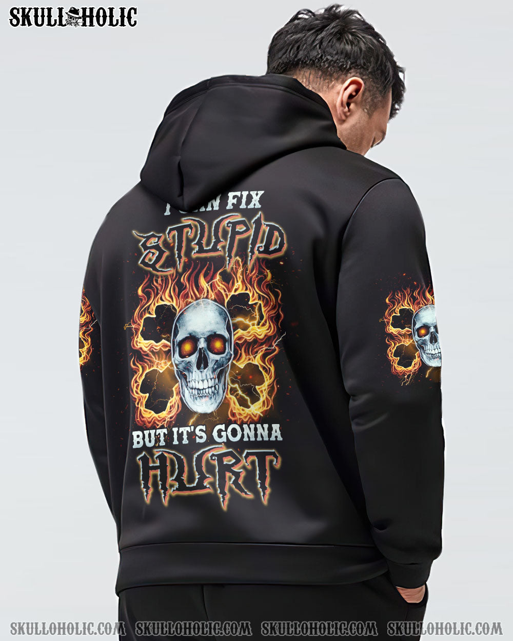 I CAN FIX STUPID BUT IT'S GONNA HURT BONES SKULL ALL OVER PRINT - TLNZ1803232