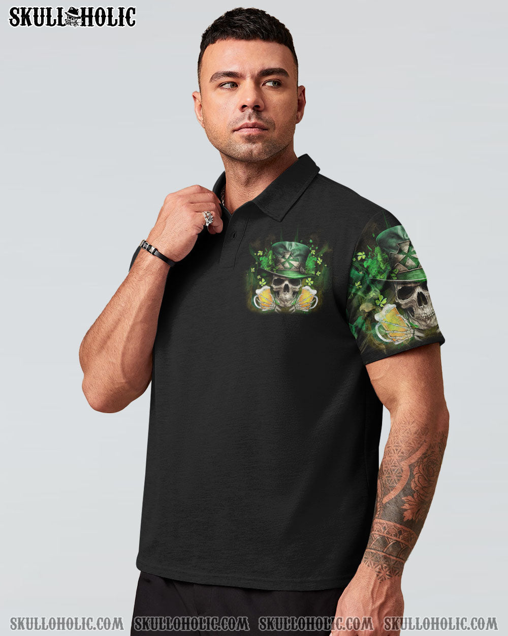 ST. PATRICK'S DAY BEER SKULL ALL OVER PRINT - YHLN1302233