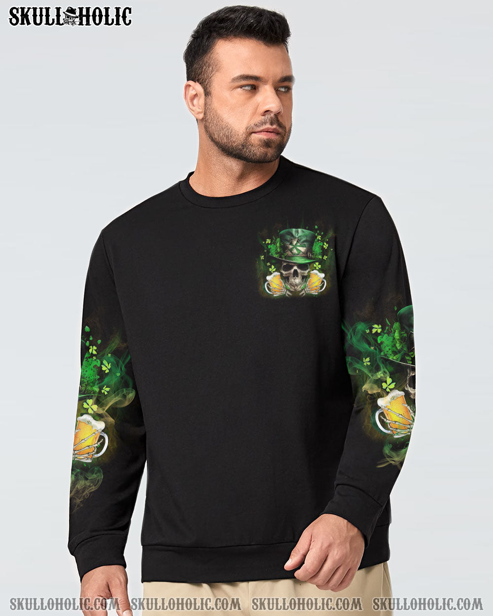 ST. PATRICK'S DAY BEER SKULL ALL OVER PRINT - YHLN1302233