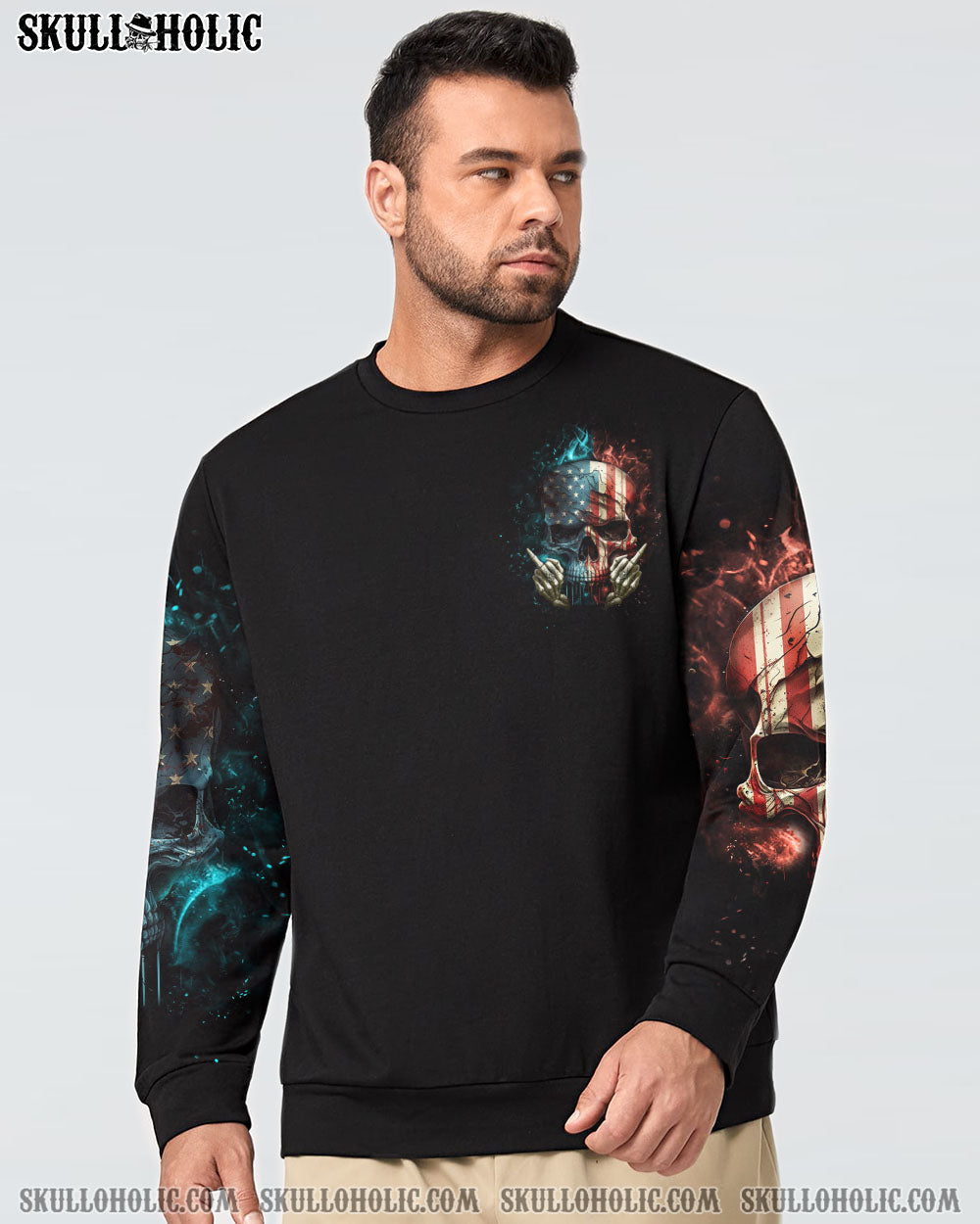 MY GIVE A F FLAG SKULL ALL OVER PRINT - YHHN0802231