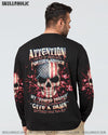 ATTENTION I AM OUT OF ORDER SKULL FLAG ALL OVER PRINT - TLNT1005233