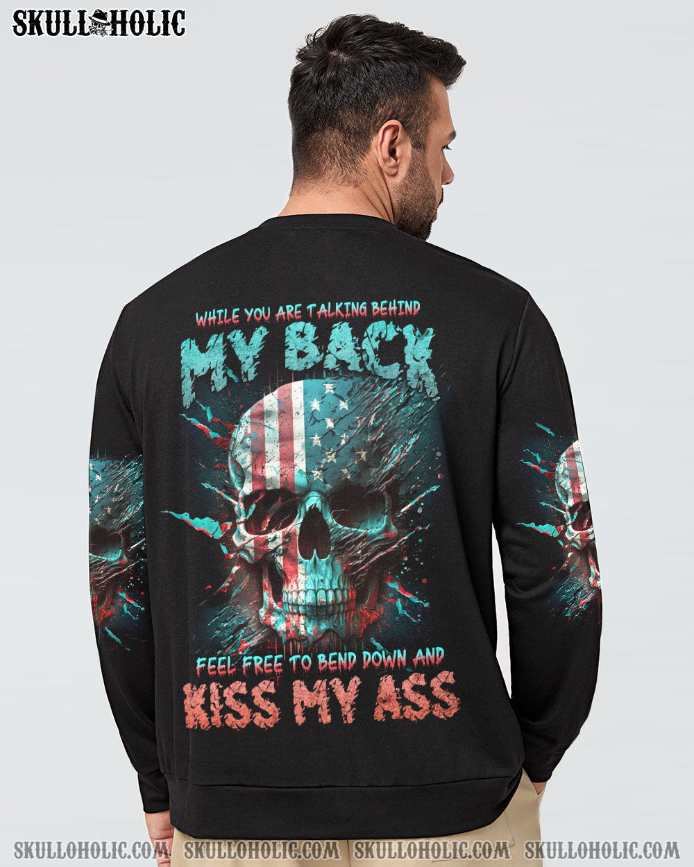 WHILE YOU'RE TALKING BEHIND MY BACK SKULL ALL OVER PRINT - TLNZ0905231