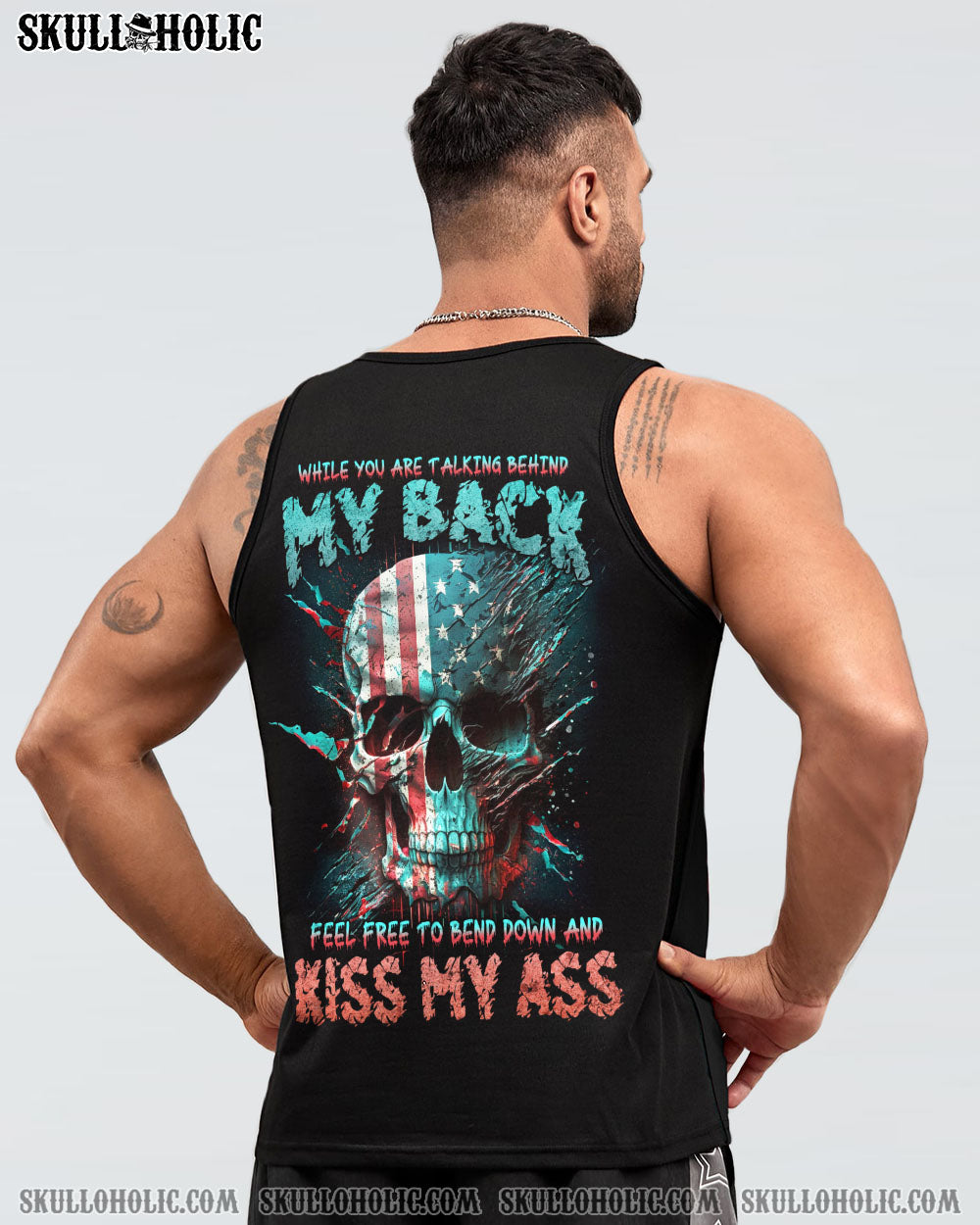 WHILE YOU'RE TALKING BEHIND MY BACK SKULL ALL OVER PRINT - TLNZ0905231
