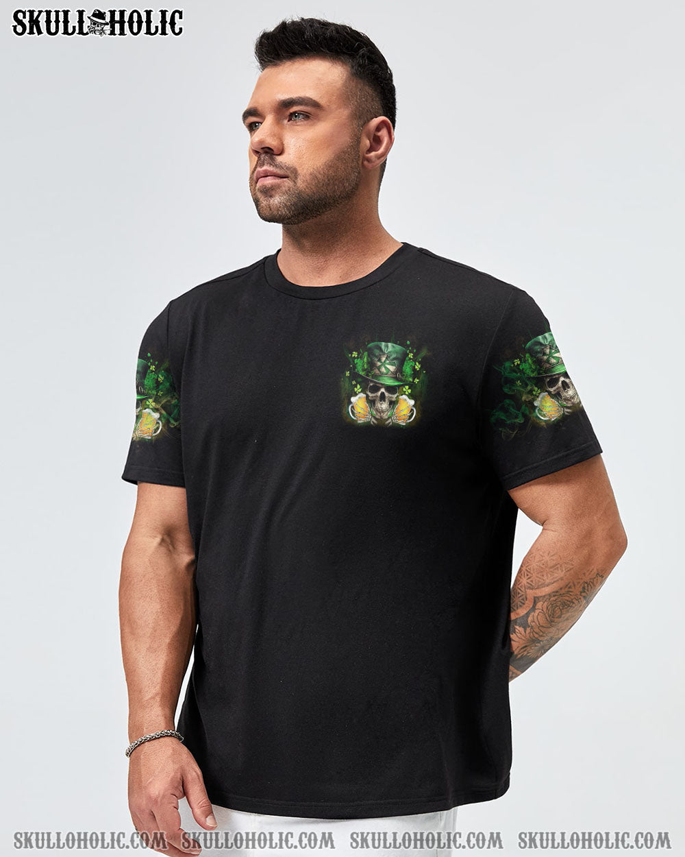 ST. PATRICK'S DAY BEER SKULL ALL OVER PRINT - YHLN1302233