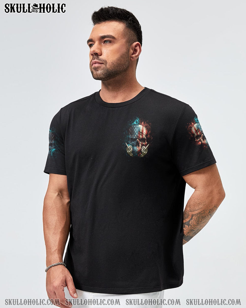 MY GIVE A F FLAG SKULL ALL OVER PRINT - YHHN0802231