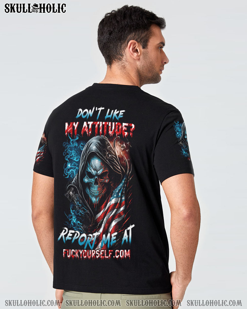DON'T LIKE MY ATTITUDE REAPER FLAG ALL OVER PRINT - TLTW0903232