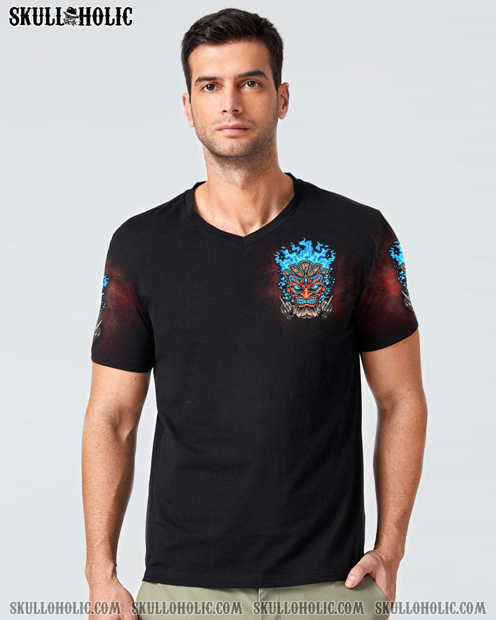 WHICH LUCKY ONE ARE YOU SKULL TIKI ALL OVER PRINT - YHLN3003234