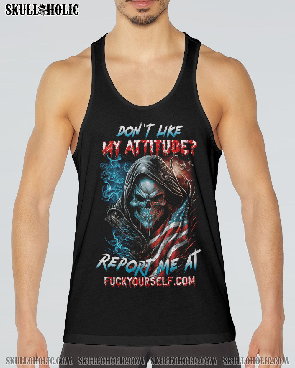 DON'T LIKE MY ATTITUDE REAPER FLAG ALL OVER PRINT - TLTW0903232