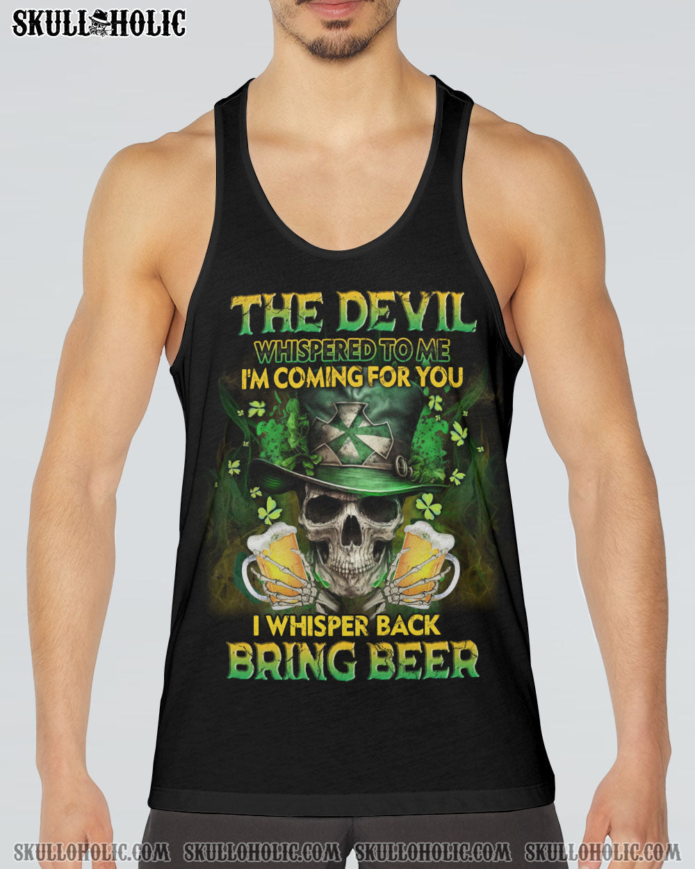 ST. PATRICK'S DAY BEER SKULL ALL OVER PRINT - YHLN1302233