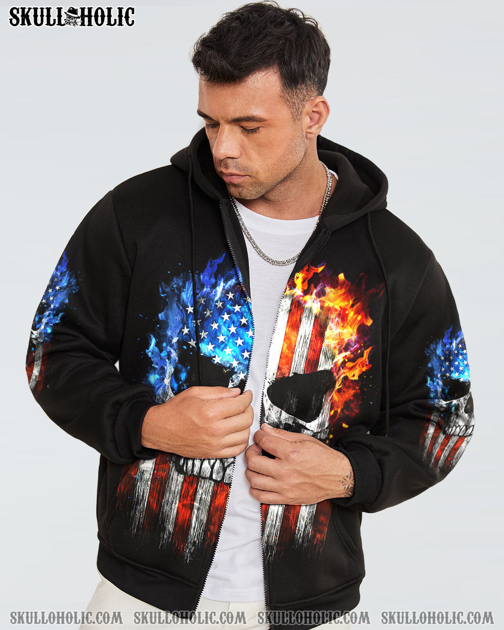 WHICH LUCKY ONE ARE YOU SKULL FLAG ALL OVER PRINT - TLTW1004233