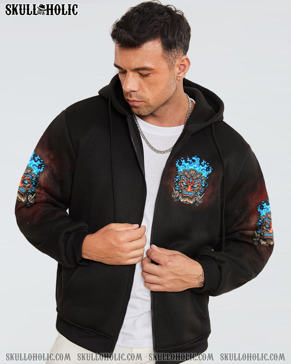 WHICH LUCKY ONE ARE YOU SKULL TIKI ALL OVER PRINT - YHLN3003234