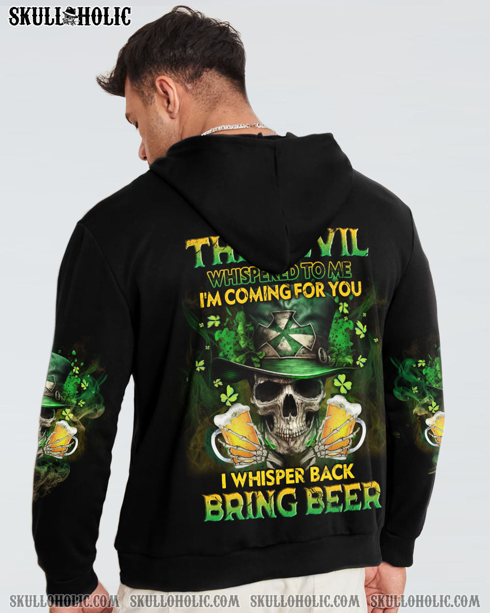ST. PATRICK'S DAY BEER SKULL ALL OVER PRINT - YHLN1302233