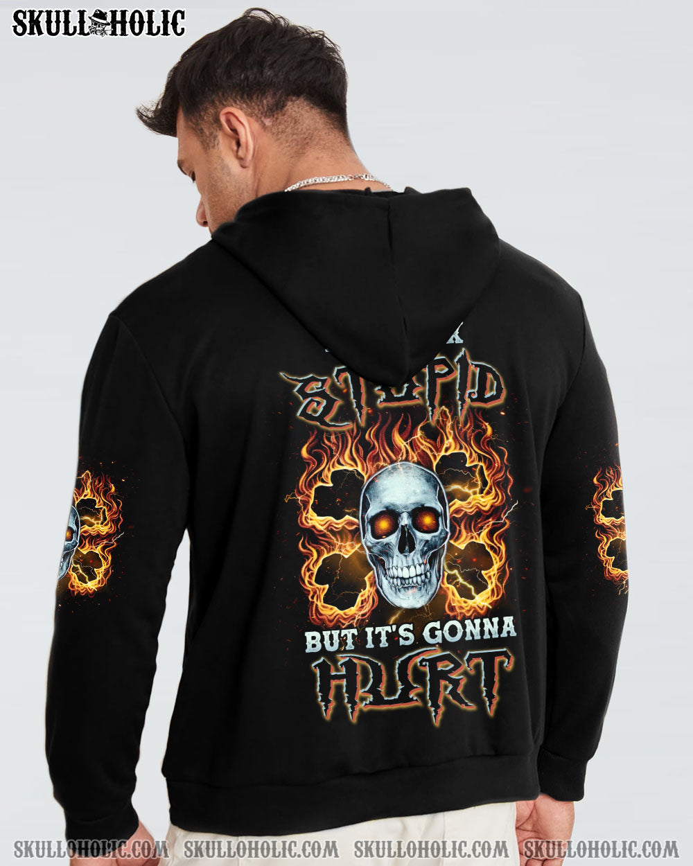 I CAN FIX STUPID BUT IT'S GONNA HURT BONES SKULL ALL OVER PRINT - TLNZ1803232