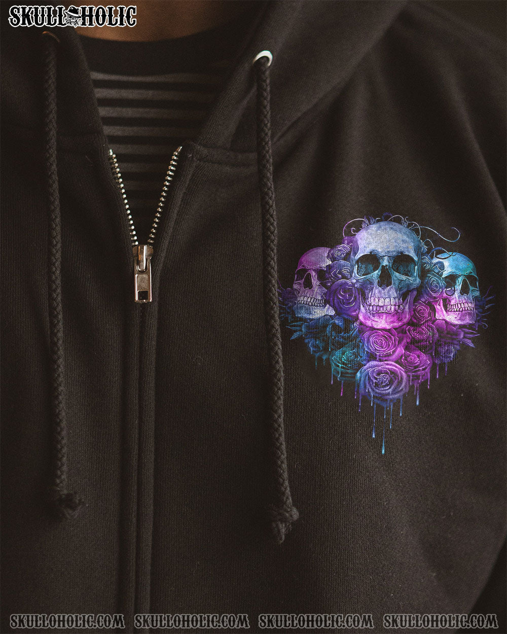 STUCK BETWEEN SKULL ROSE ALL OVER PRINT - TLNZ1701232