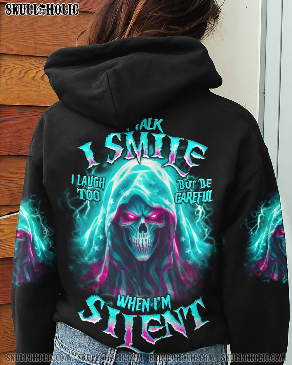 BE CAREFUL WHEN I'M SILENT REAPER PINK ALL OVER PRINT - TLNO2806234