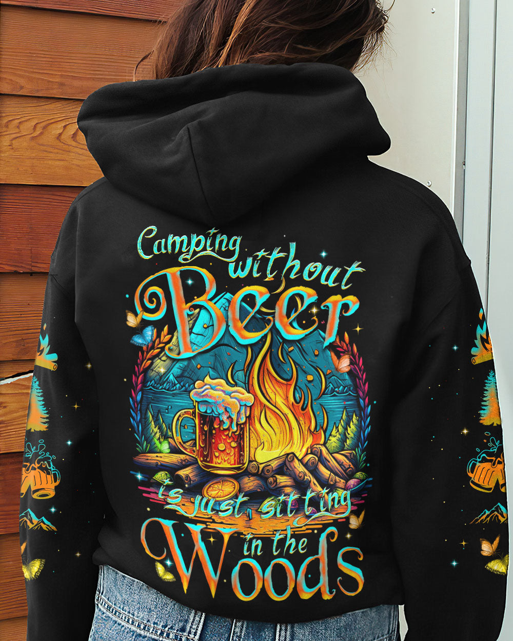 CAMPING WITHOUT BEER IS JUST SITTING IN THE WOODS ALL OVER PRINT - TYTM2604233