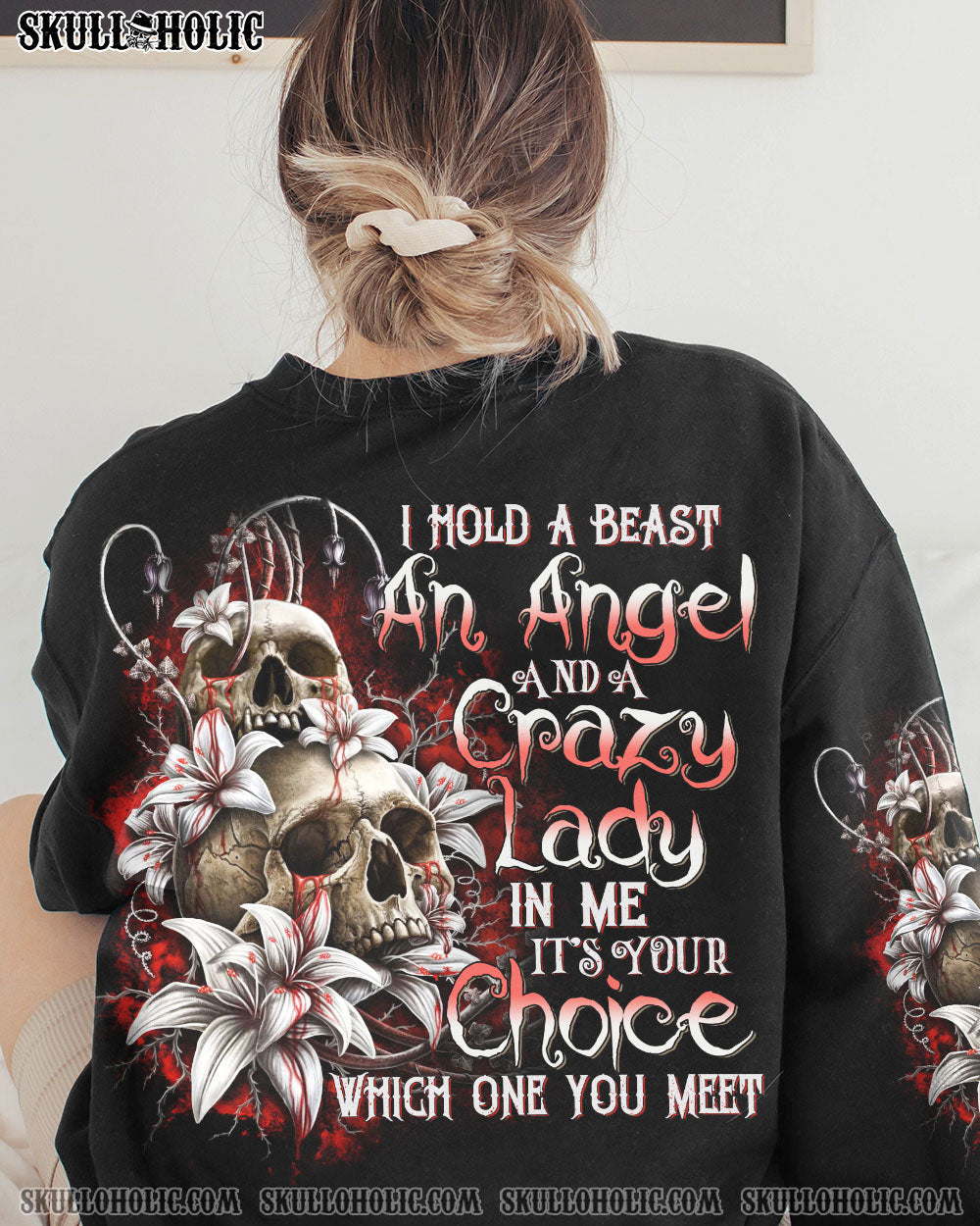 I HOLD A BEAST AN ANGEL ALL OVER PRINT - YHDU3103231