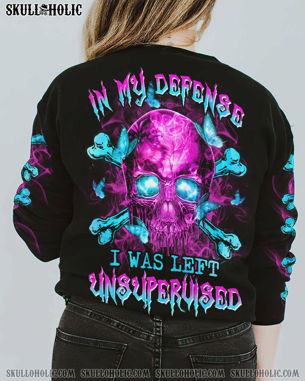 IN MY DEFENSE I WAS LEFT UNSUPERVISED ALL OVER PRINT - YHHN1502234