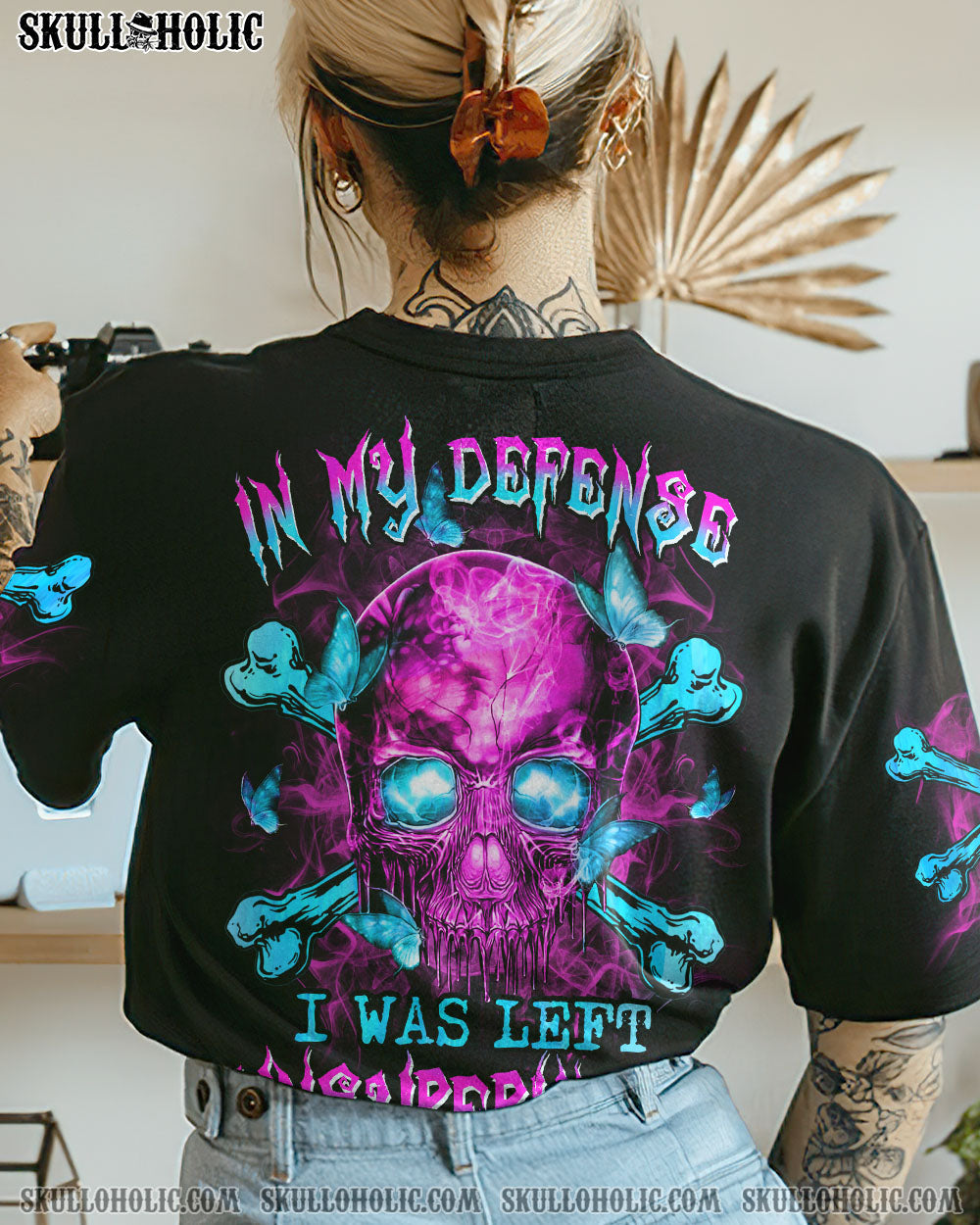 IN MY DEFENSE I WAS LEFT UNSUPERVISED ALL OVER PRINT - YHHN1502234