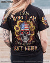 I AM WHO I AM SKULL SUNFLOWER FLAG ALL OVER PRINT - TLNZ1605231