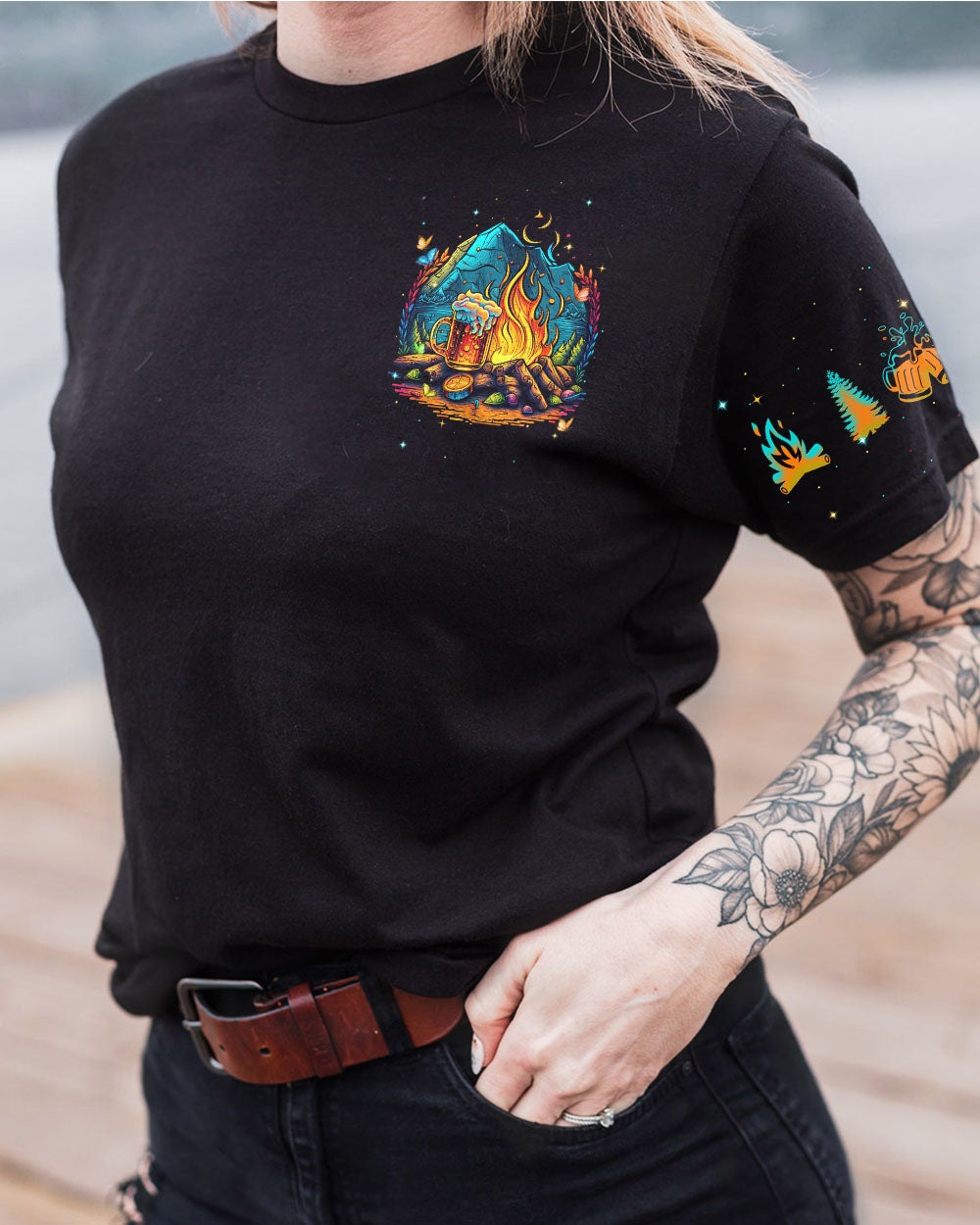CAMPING WITHOUT BEER IS JUST SITTING IN THE WOODS ALL OVER PRINT - TYTM2604233