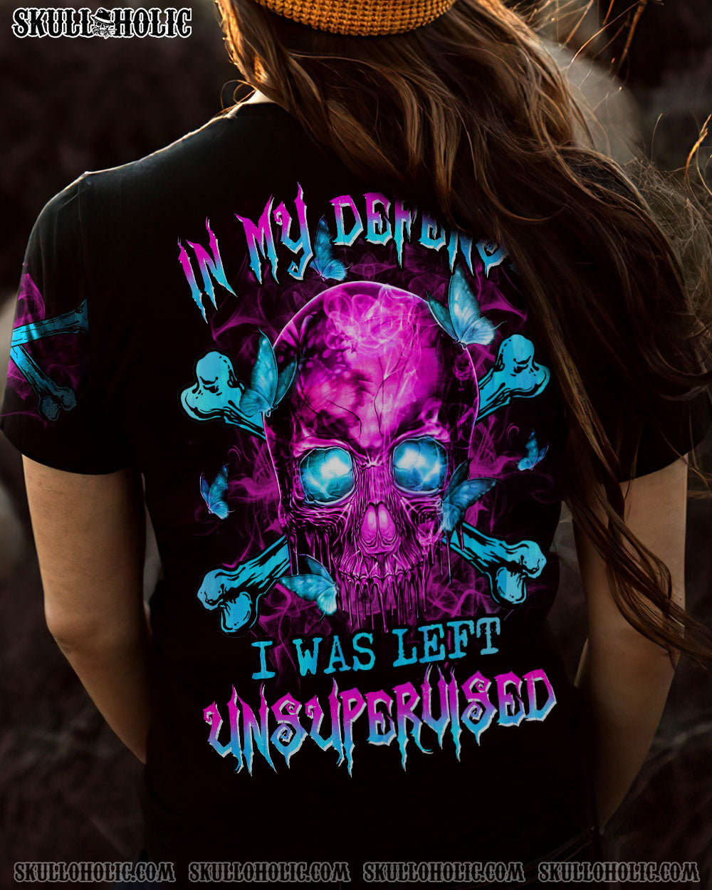 IN MY DEFENSE I WAS LEFT UNSUPERVISED ALL OVER PRINT - YHHN1502234