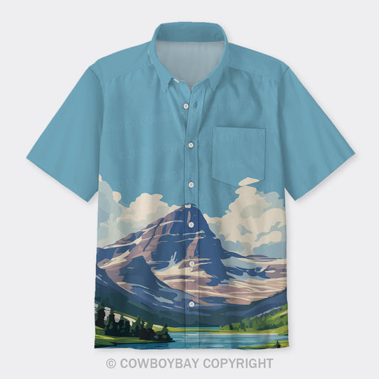 Glacier National Park Button Up Shirts