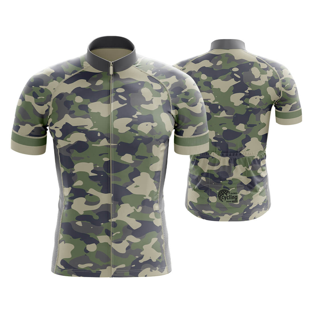 Camo Cycling Jersey for Men