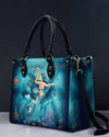 Mermaid And Dolphin Leather Handbag
