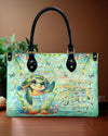 Don'T Worry Beach Happy Turtle Leather Handbag