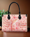 Smell The Sea Feel The Breeze Whale Leather Handbag