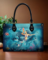 Bigcrowns MERMAID AND DOLPHIN LEATHER HANDBAG G0710244