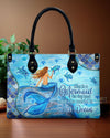 She Is A Mermaid Leather Handbag