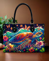 Salty Lil' Beach Turtle Leather Handbag