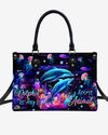 Dolphin Is My Spirit Animal Leather Handbag