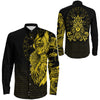 The Valkyries Viking Gold Long Sleeve Button Shirt