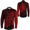 Sleipnir Red Long Sleeve Button Shirt