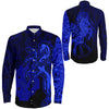 Sleipnir Blue Long Sleeve Button Shirt