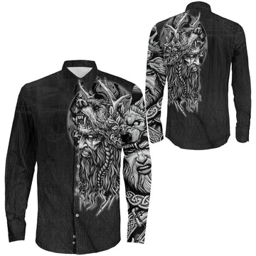 Odin Circle Long Sleeve Button Shirt