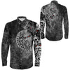 Odin Viking Raven Of Odin Viking Long Sleeve Button Shirt