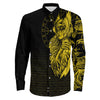 The Valkyries Viking Gold Long Sleeve Button Shirt